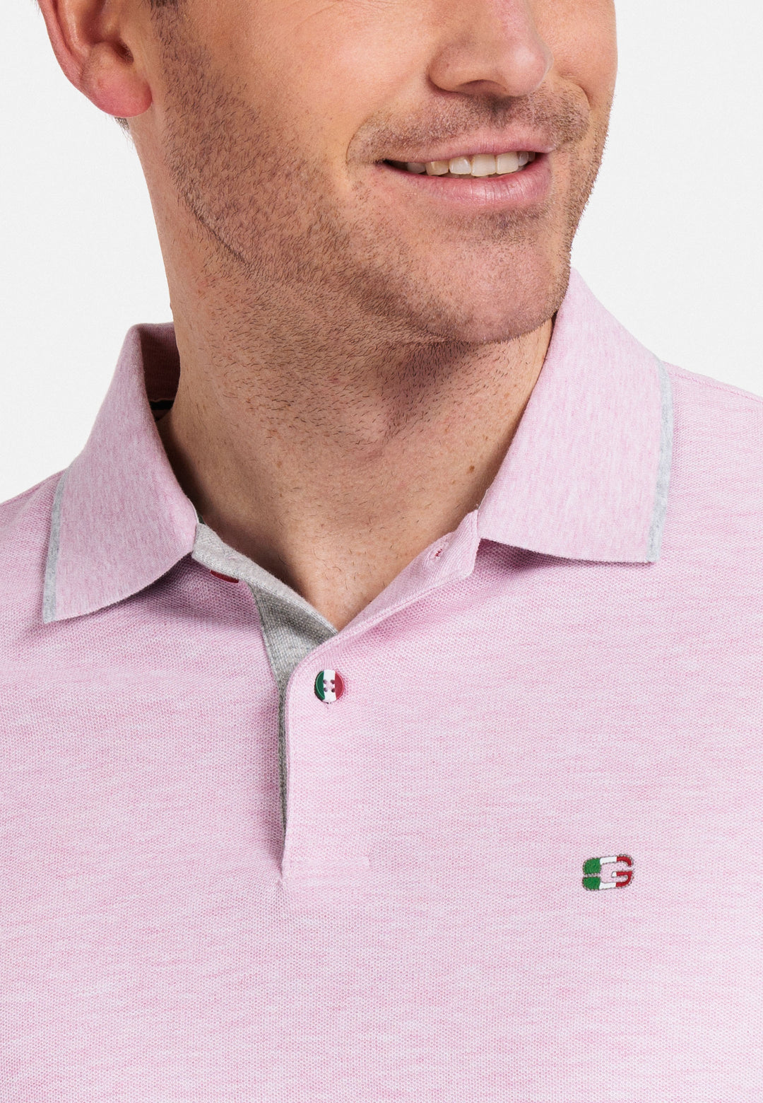 Giordano Nico Signature Piqué Polo - Pink - 316588-51