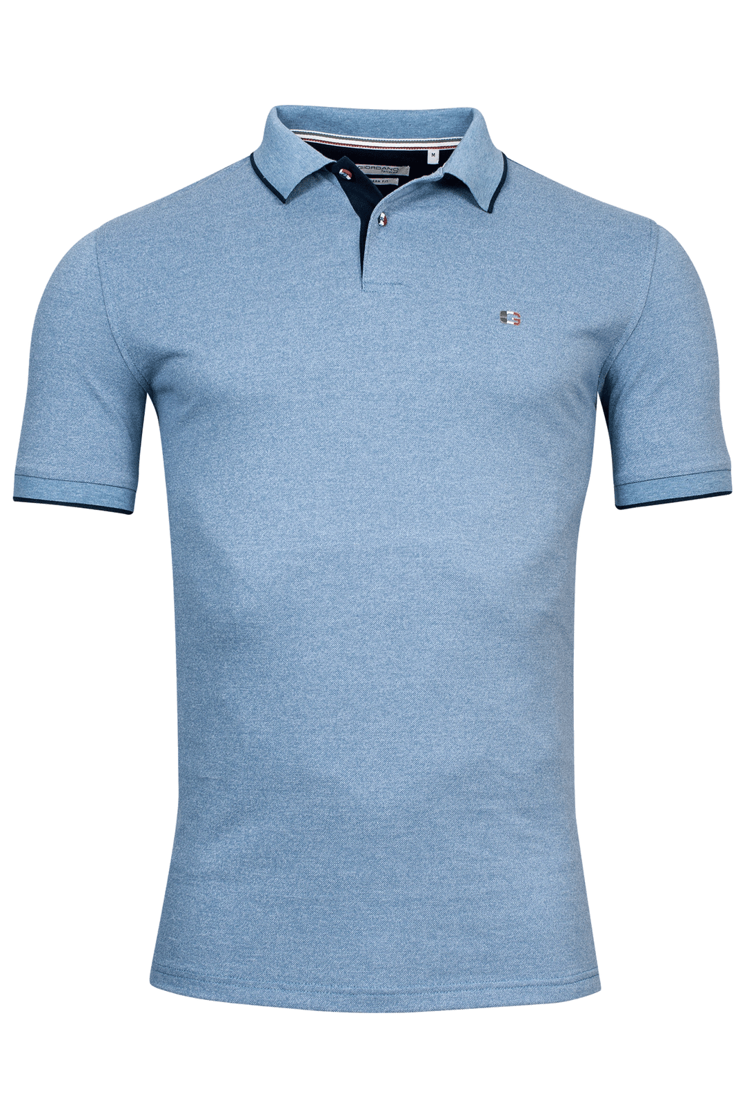 Giordano Nico Signature Piqué Polo - Mid Blue - 316588-67