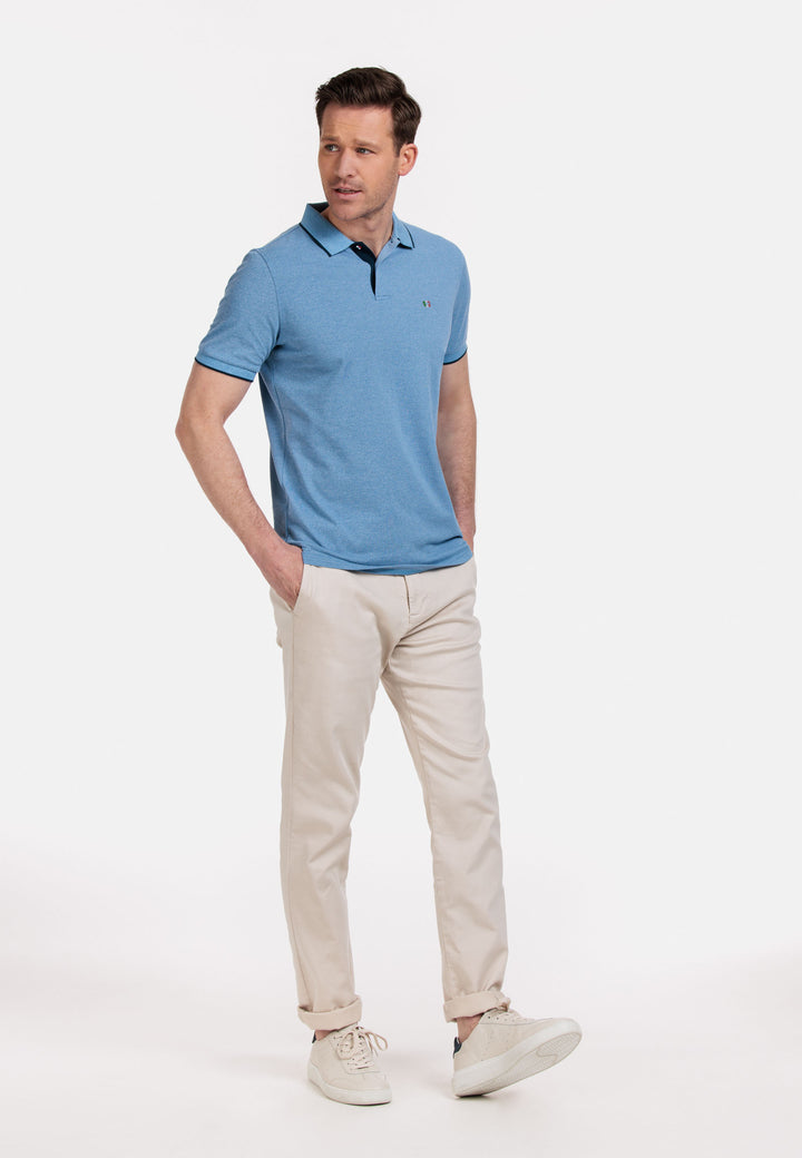Giordano Nico Signature Piqué Polo - Mid Blue - 316588-67