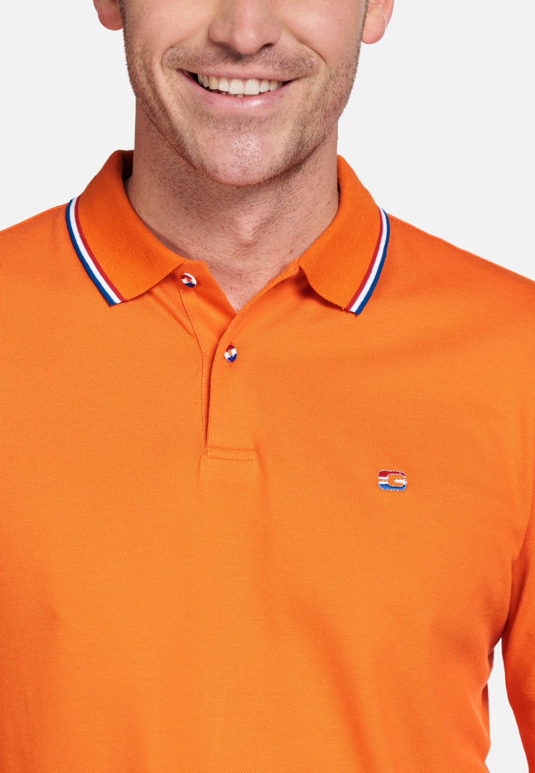 Giordano Dutch Long-Sleeve Polo Shirt - Orange