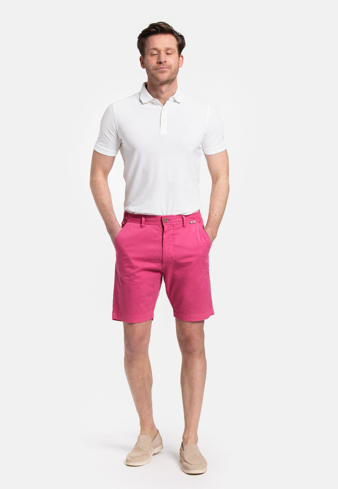 Giordano Porter Elastic Waist Short Pants - Red - 411117-33