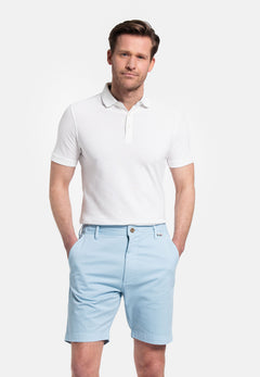 Giordano Porter Elastic Waist Short Pants - Light Blue - 411117-64