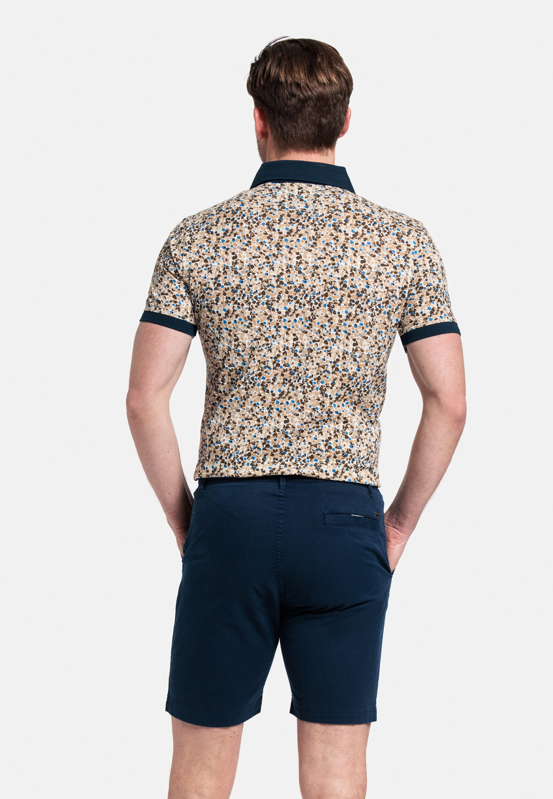 Giordano Porter Elastic Waist Short Pants - Navy - 411117-69