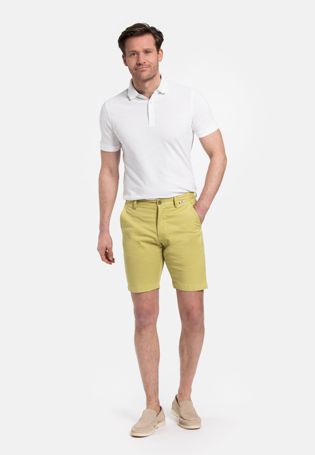 Giordano Porter Elastic Waist Short Pants - Green - 411117-74