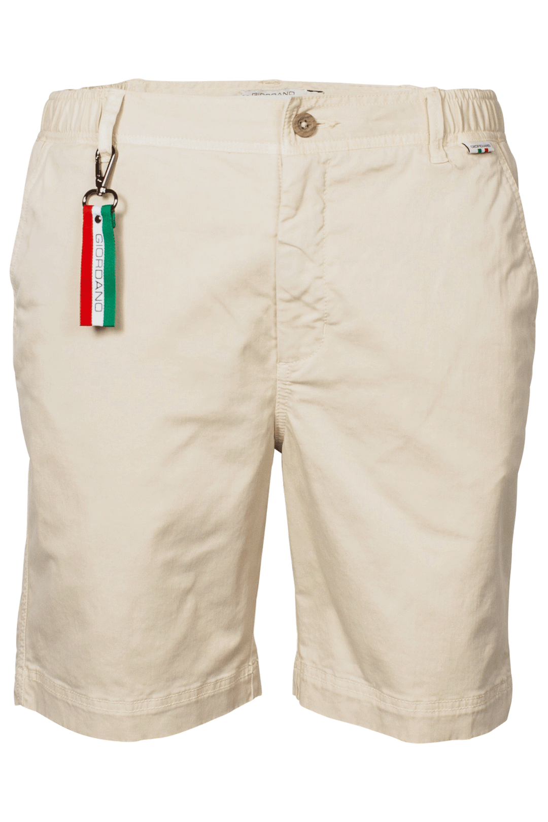Giordano Porter Elastic Waist Short Pants - Sand - 411117-81