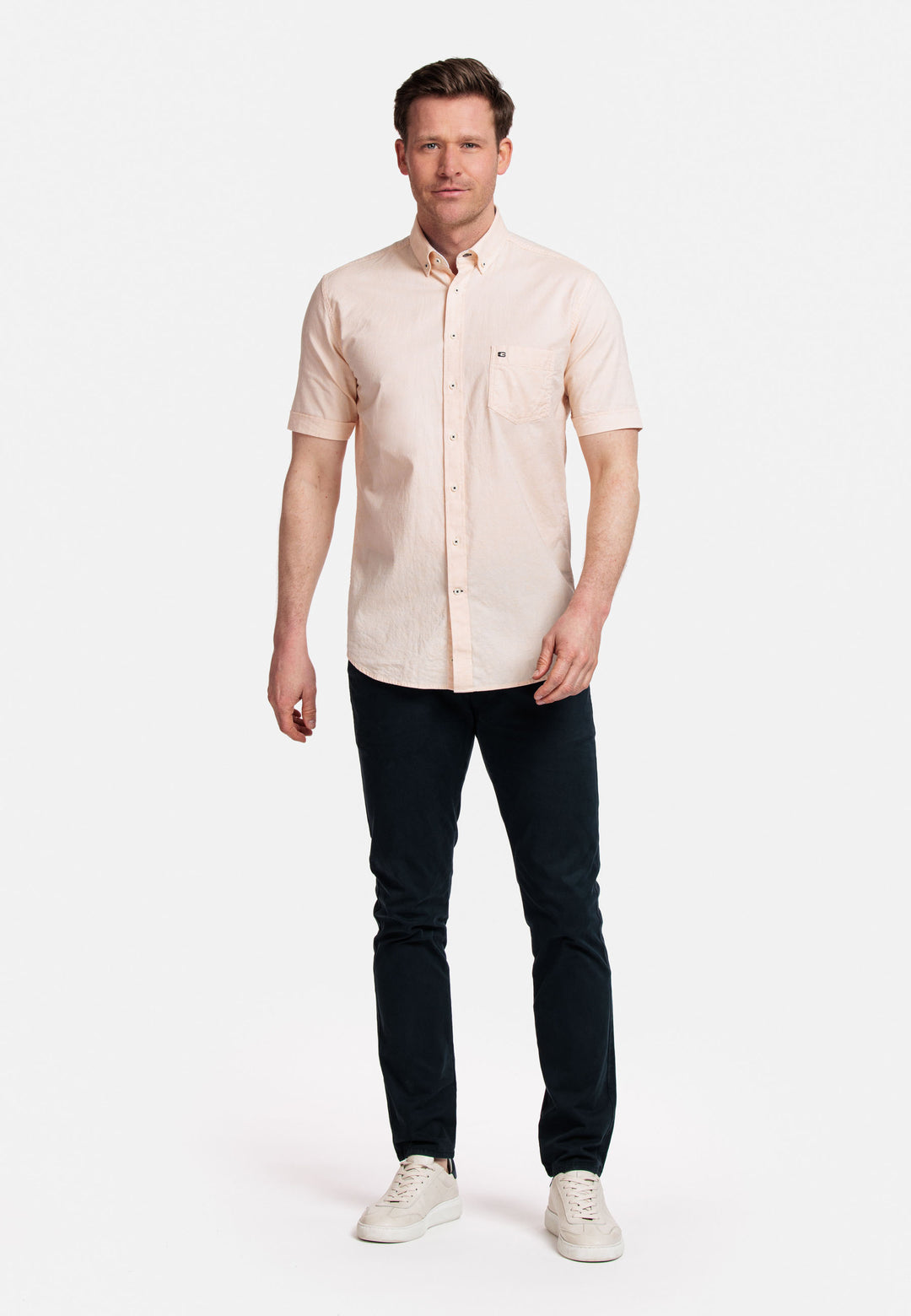 Giordano League Short Sleeve Shirt - Orange - 416001-25