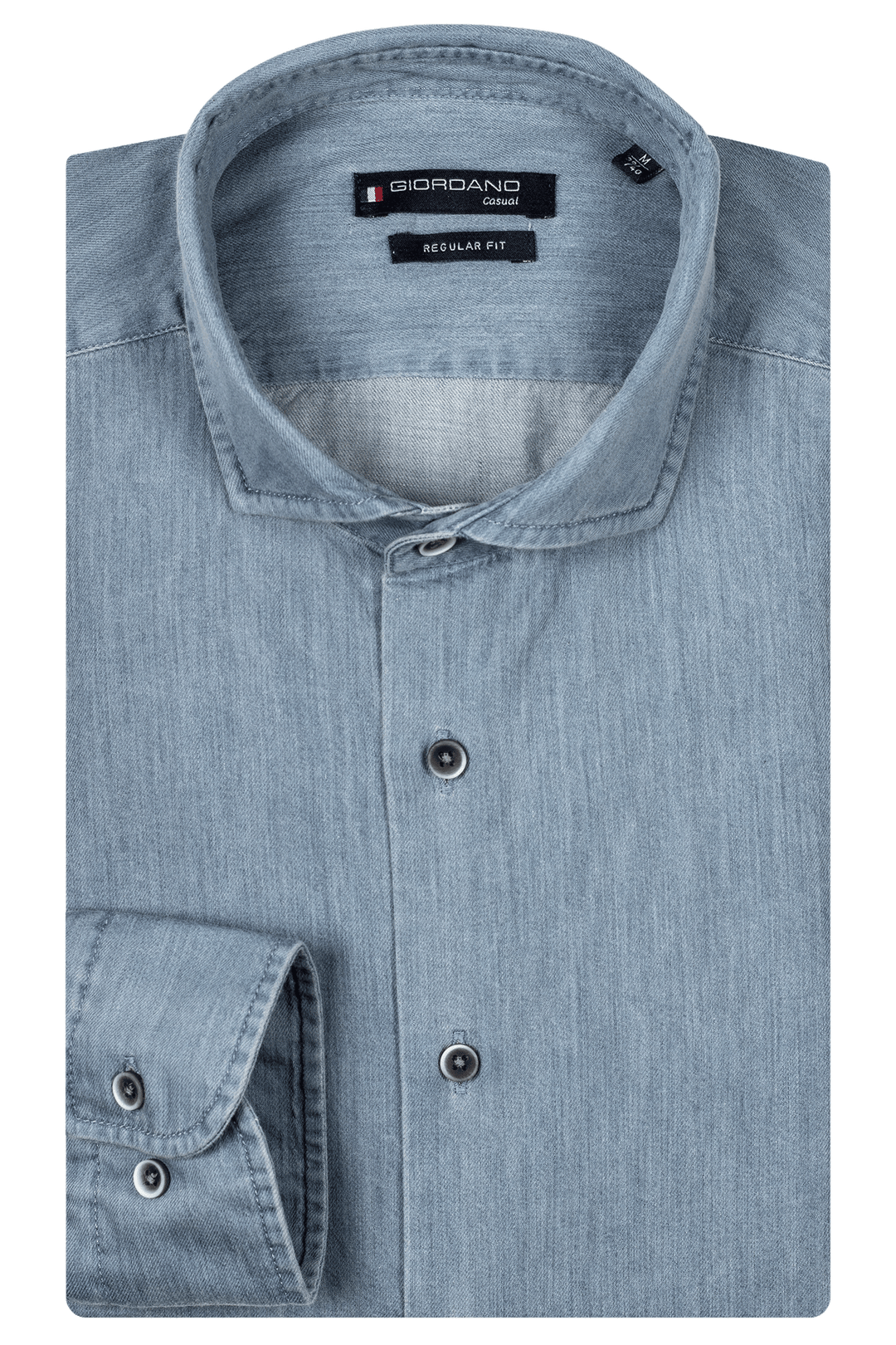 Giordano Row Bari Cutaway Shirt - Light Blue - 427007-61