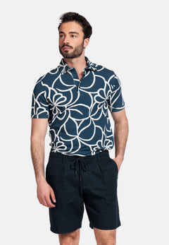 Giordano Positano Linen Blend Shorts - Navy - 511110-60