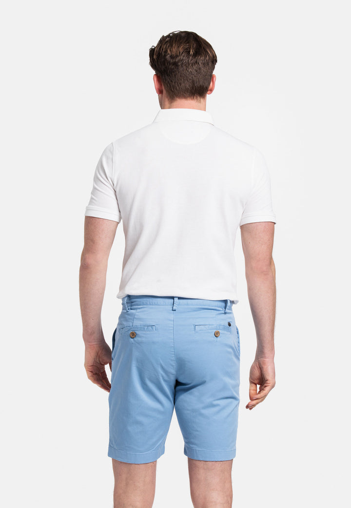 Giordano Stockholm Garment Dyed Shorts - Mid Blue - 511115-61