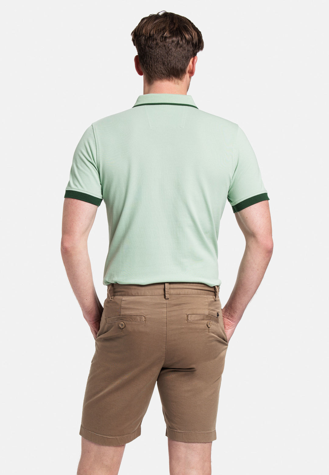 Giordano Stockholm Garment Dyed Shorts - Beige - 511115-83