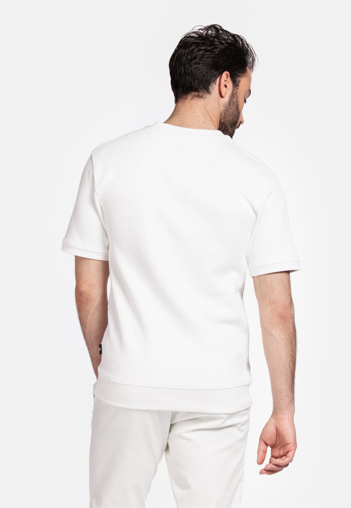 Giordano Amalfi Short-Sleeve Sweatshirt - Winter White
