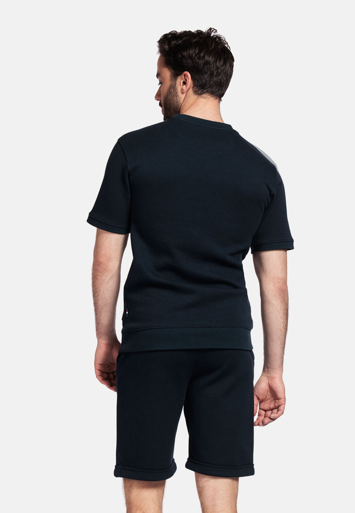 Giordano Amalfi Short-Sleeve Sweatshirt - Navy