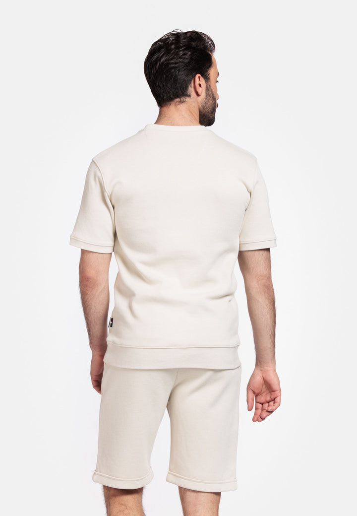 Giordano Amalfi Short-Sleeve Sweatshirt - Beige