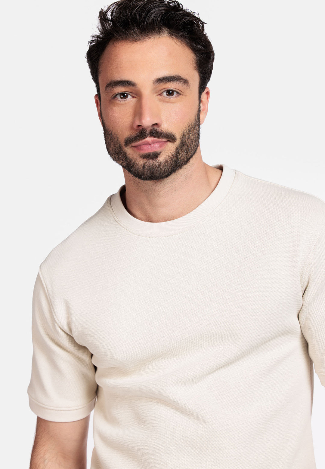 Giordano Amalfi Short-Sleeve Sweatshirt - Beige
