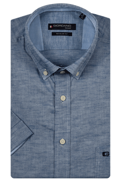 Giordano League Short Sleeve Shirt - Blue - 516001-63