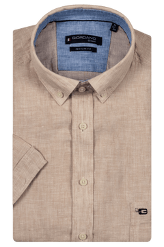 Giordano League Short Sleeve Shirt - Beige - 516009-81