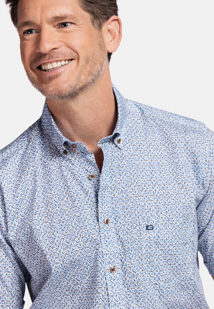 Giordano League Short-Sleeve Shirt - Blue - 516040-60