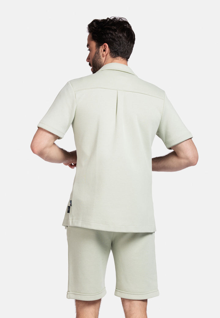 Giordano Puglia Short-Sleeve Overshirt - Green