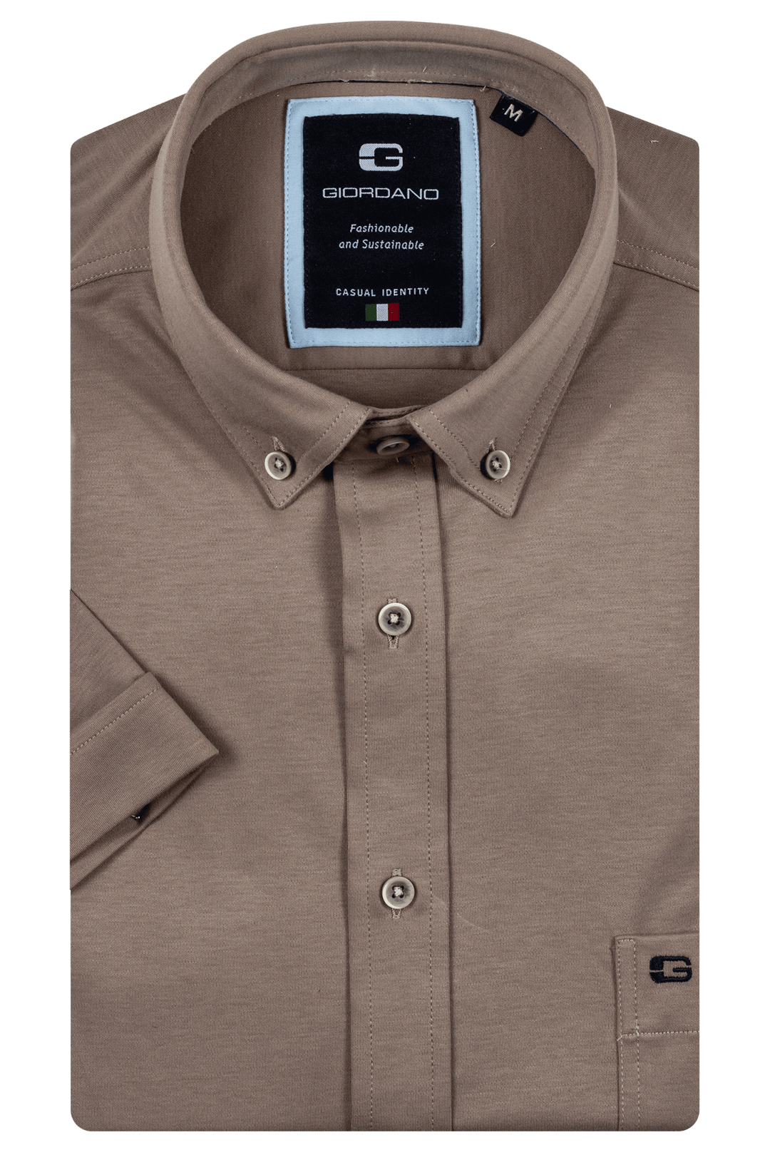 giordano dress shirts Men's Slim Linen Cotton Solid Shirt Casual Giordano Shirts Giordano Regular