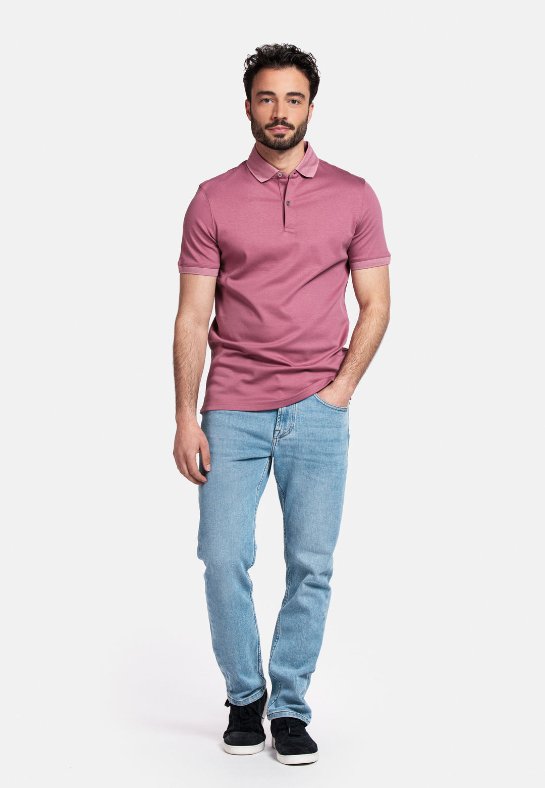 Giordano Lino Liquid Cotton Polo - Purple