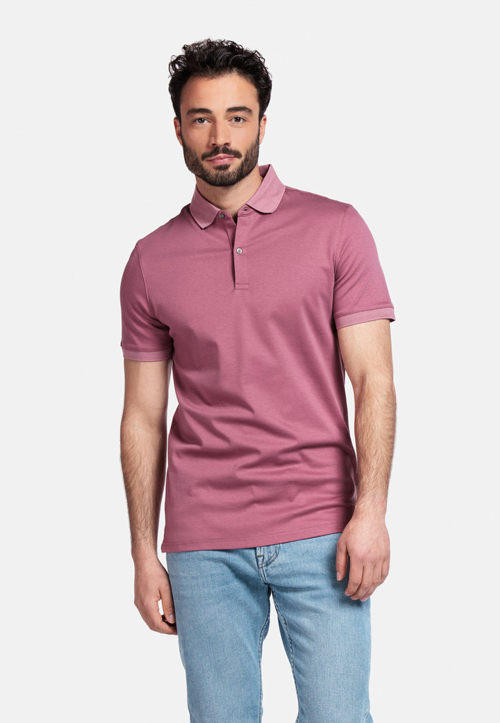 Giordano Lino Liquid Cotton Polo - Purple