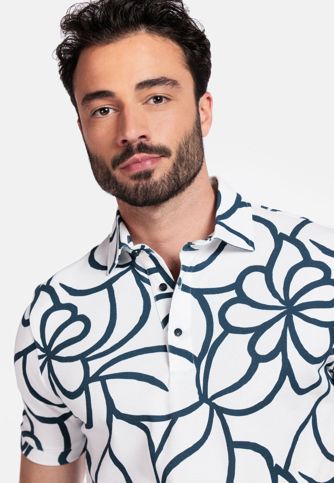 Giordano Formentini Print Polo - White - 516582-10