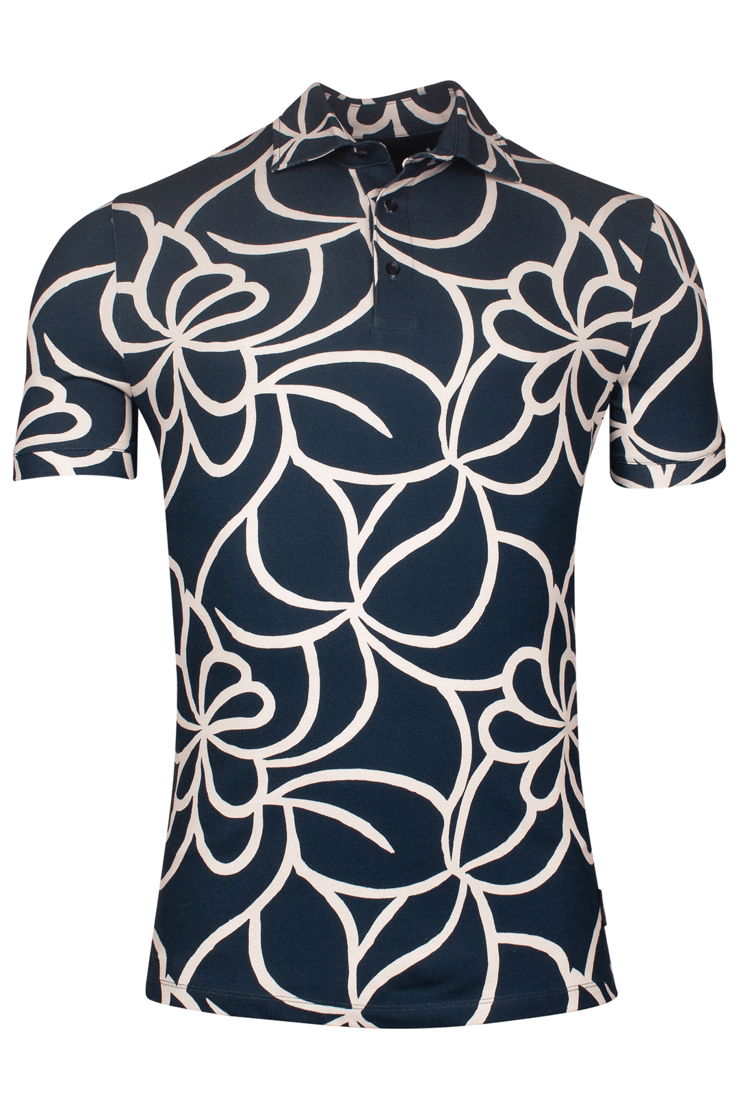 Giordano Formentini Print Polo - Navy - 516582-60