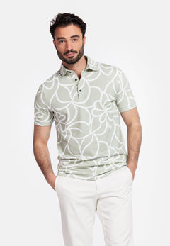 Giordano Formentini Print Polo - Green - 516582-70