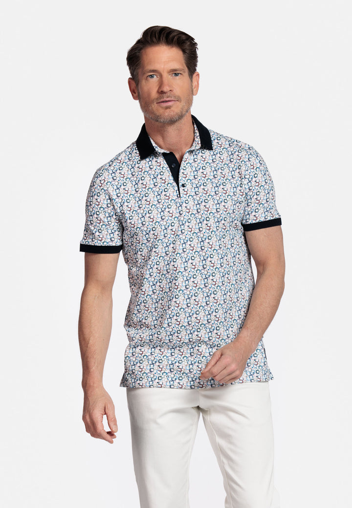 Giordano Genardi Print Polo - Red - 516584-30