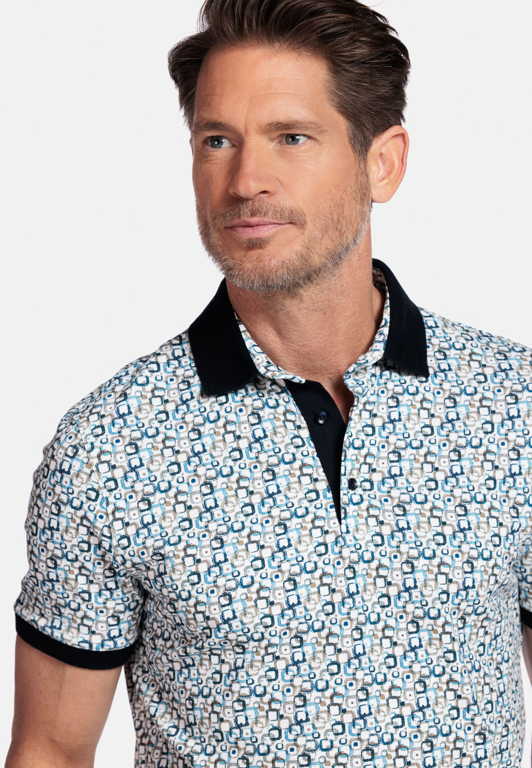 Giordano Genardi Print Polo - Navy - 516584-60