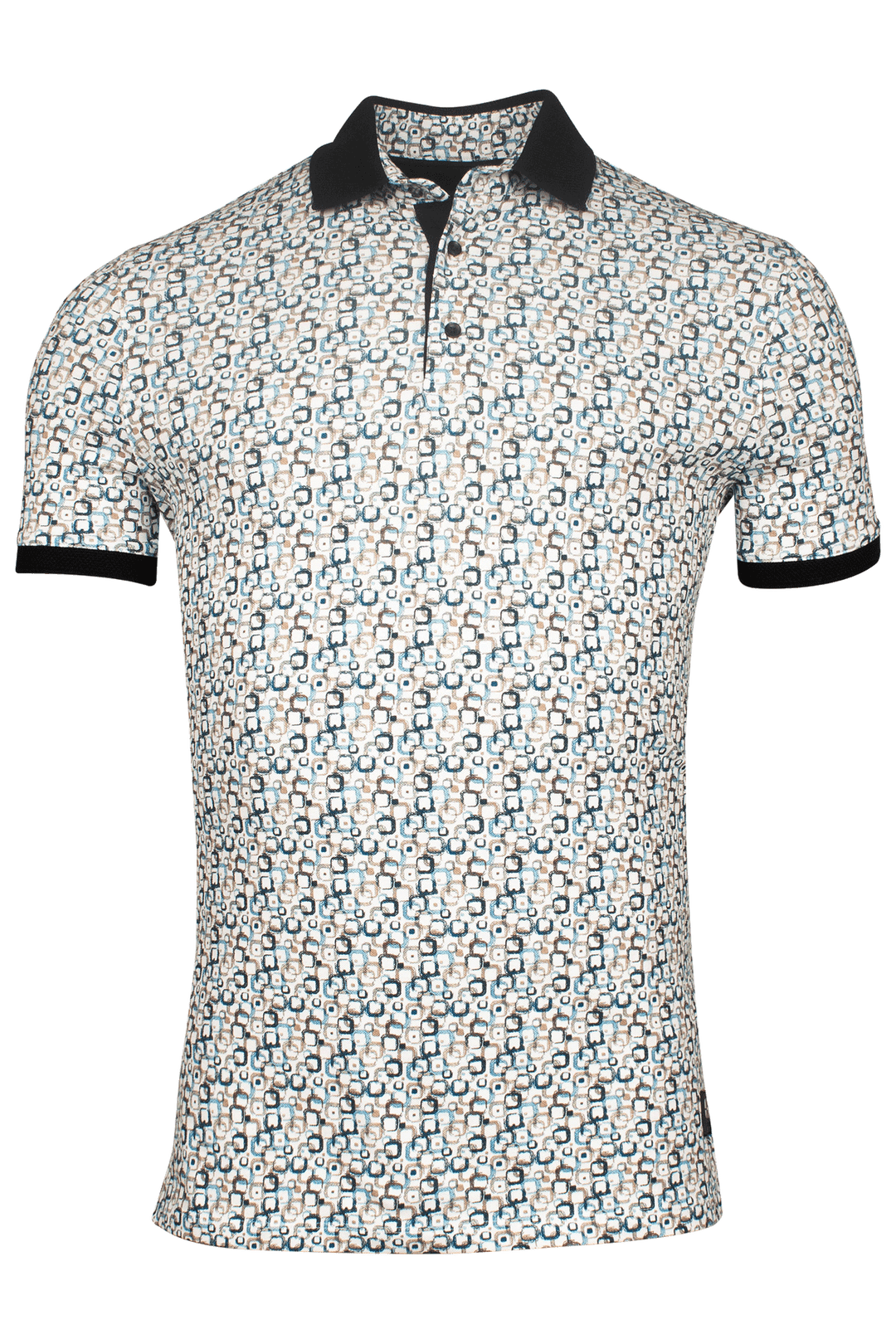 Giordano Genardi Print Polo - Navy - 516584-60