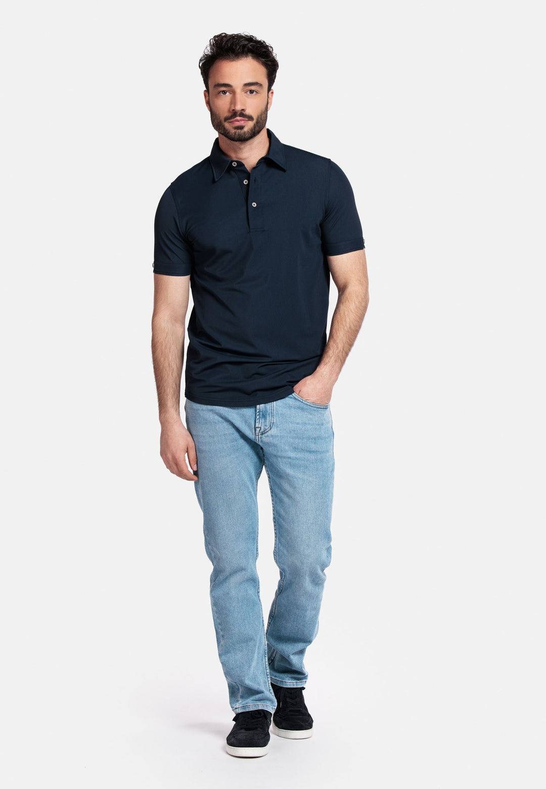 Giordano Olbia Hyperflex Polo - Navy