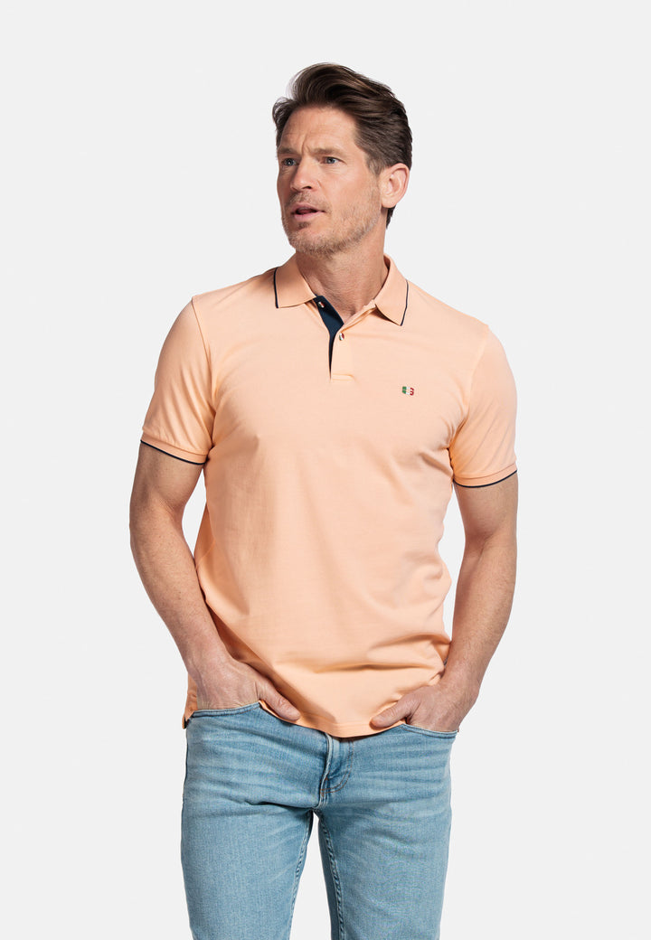 Giordano Nico Two-ply Supima Polo - Orange - 516587-25