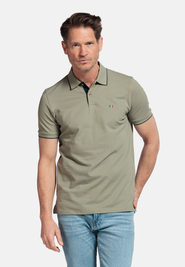 Giordano Nico Two-ply Supima Polo - Green - 516587-73