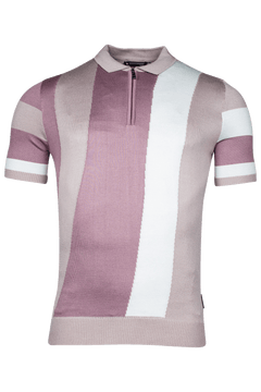 Giordano Enzo Striped Polo Shirt - Purple - 516593-40