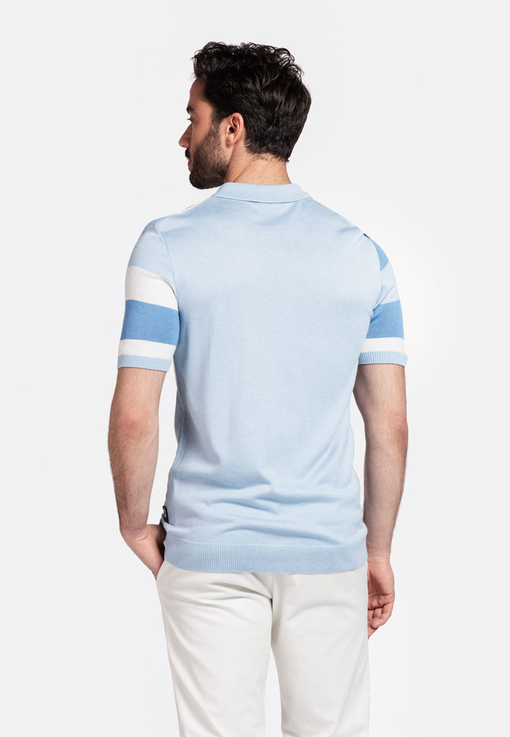 Giordano Enzo Striped Polo Shirt - Blue