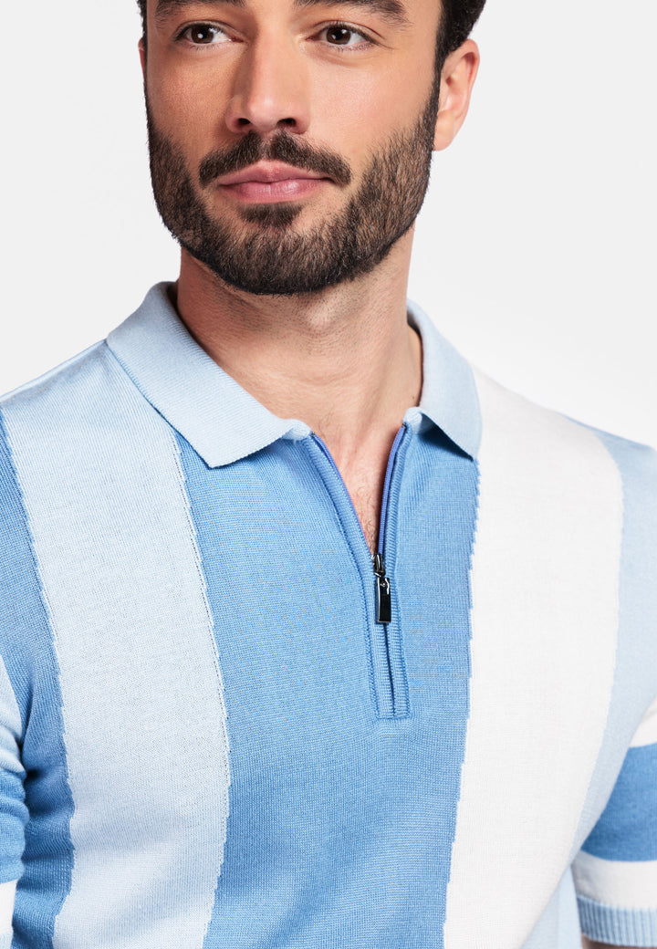Giordano Enzo Striped Polo Shirt - Blue