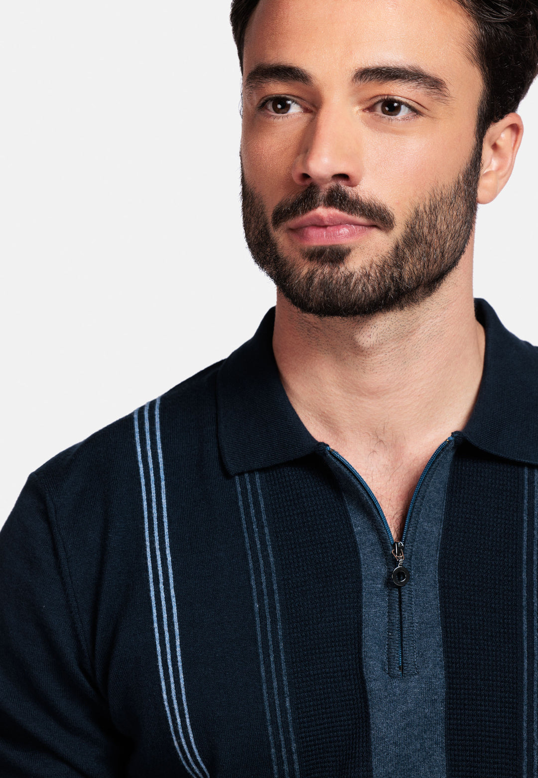 Giordano Enzo Striped Polo Shirt - Navy