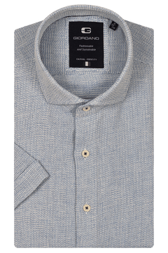 Giordano Front Short Sleeve Shirt - Blue - 516834-61