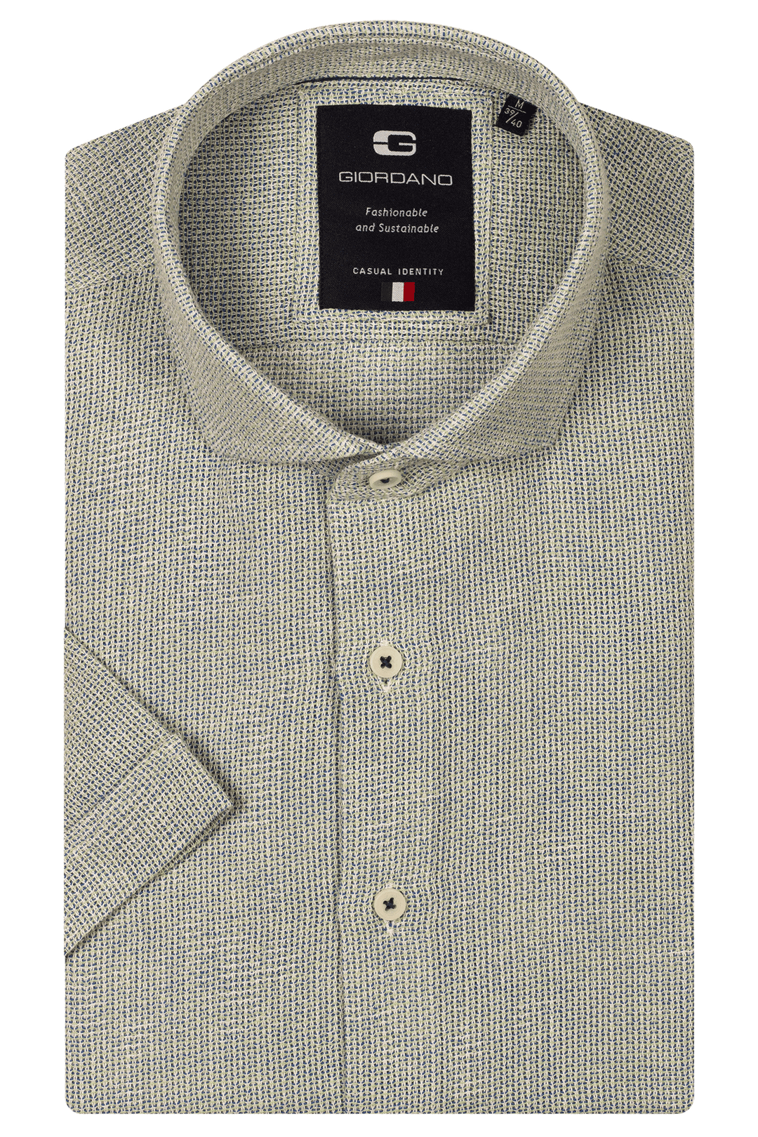 Giordano Front Short-Sleeve Shirt - Green - 516834-70