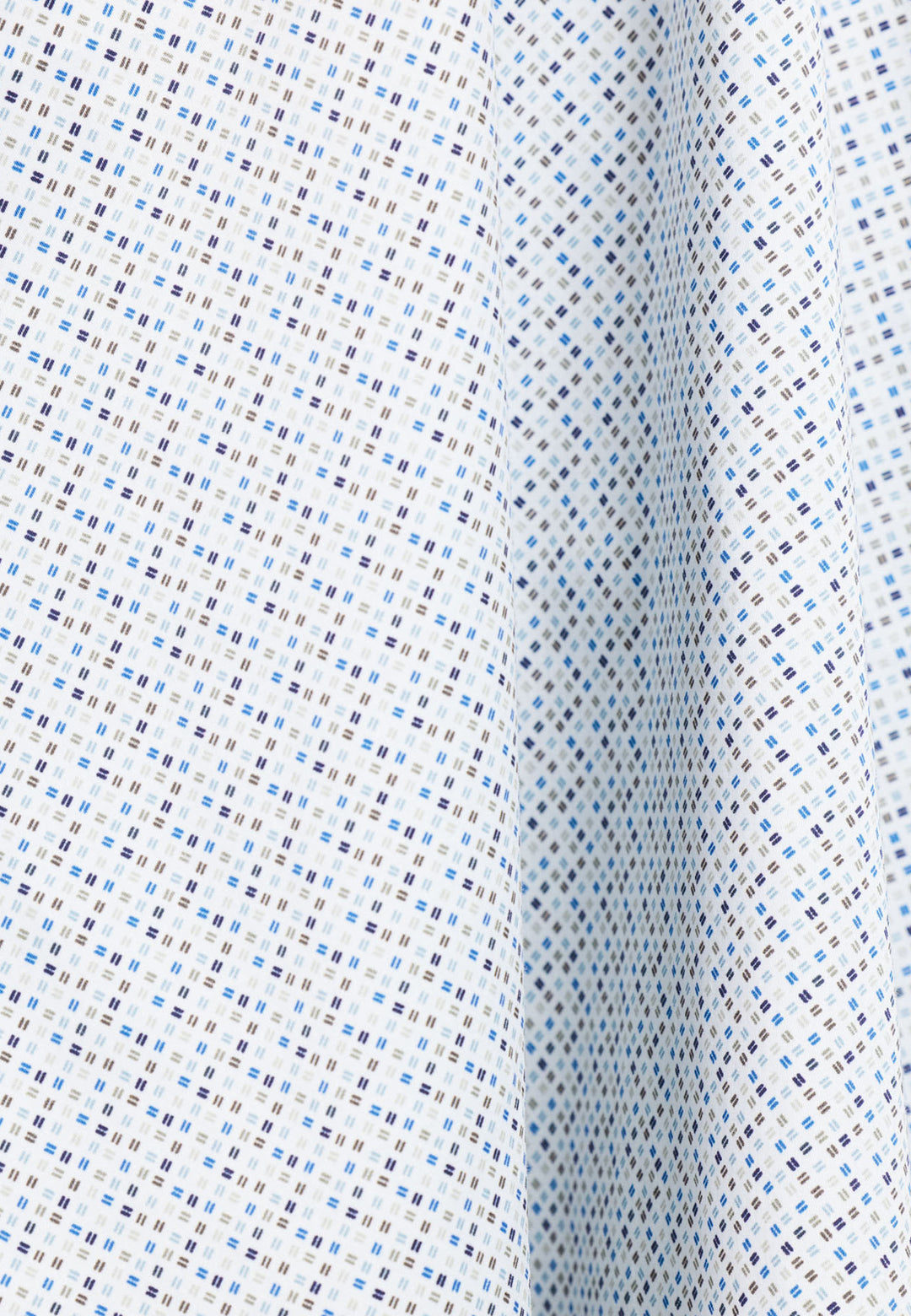 Giordano Ivy Button Down Print Shirt - Blue - 517019-60