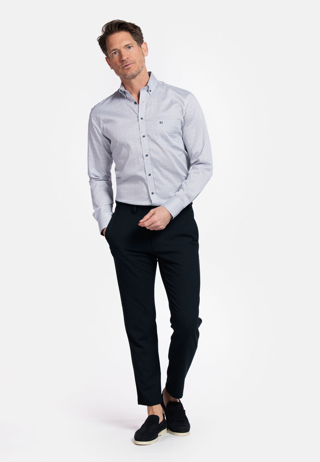 Giordano Ivy Button down Shirt - Navy - 517026-60