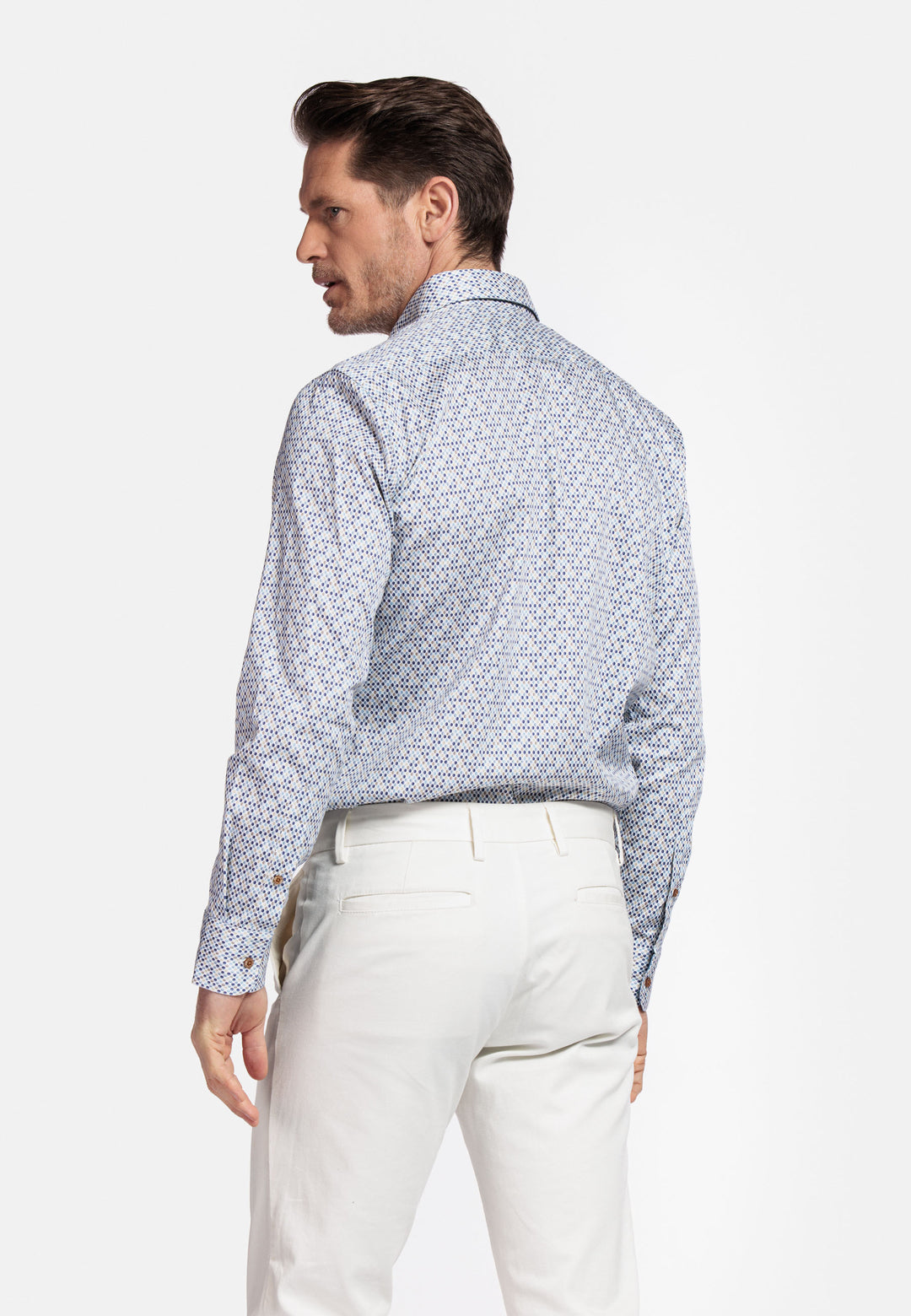 Giordano Ivy Shirt with abstract print - Navy - 517027-60