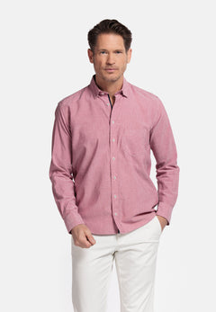 Giordano Verona Button Under Chambray Shirt - Red - 517029-30