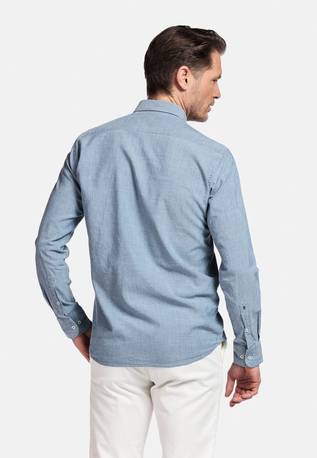 Giordano Verona Button Under Chambray Shirt - Navy - 517029-60