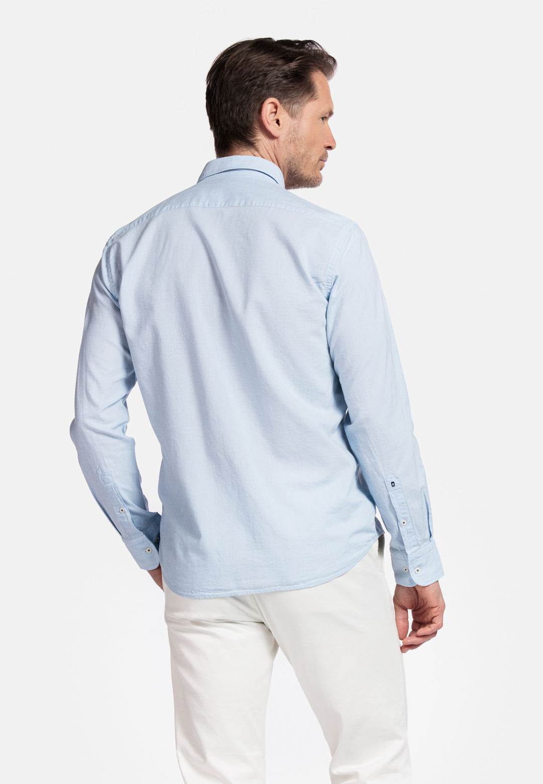 Giordano Verona Button Under Chambray Shirt - Light Blue - 517029-61