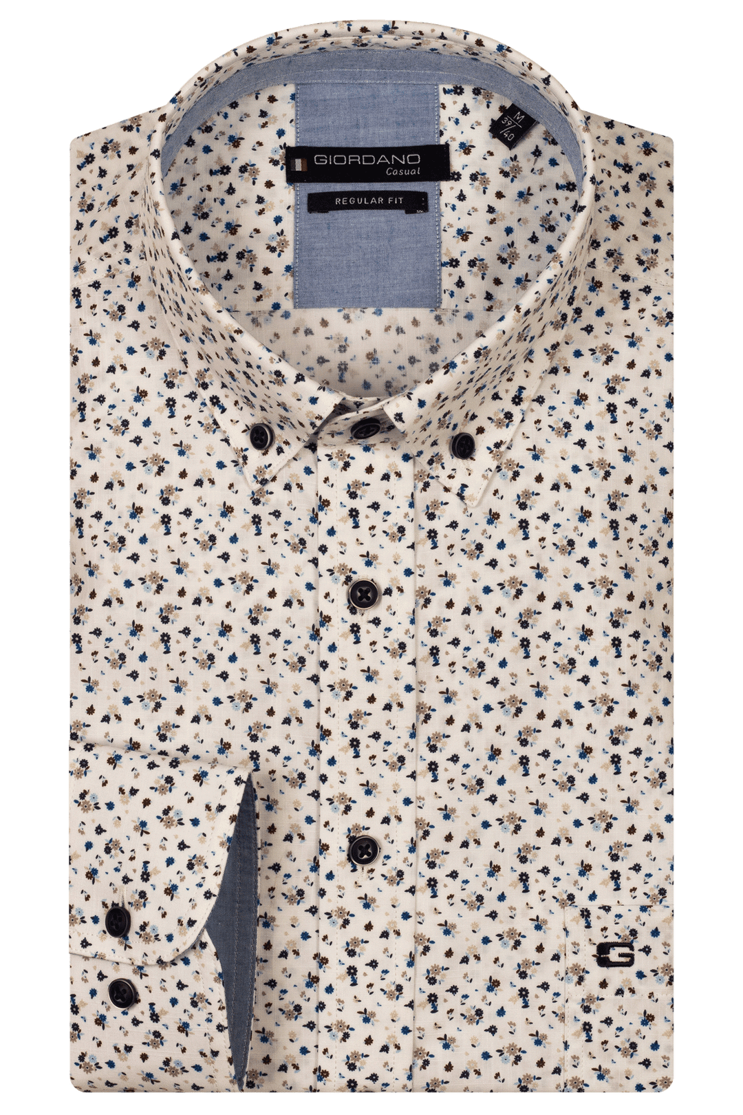 Giordano Ivy Print Shirt - Navy - 517030-60