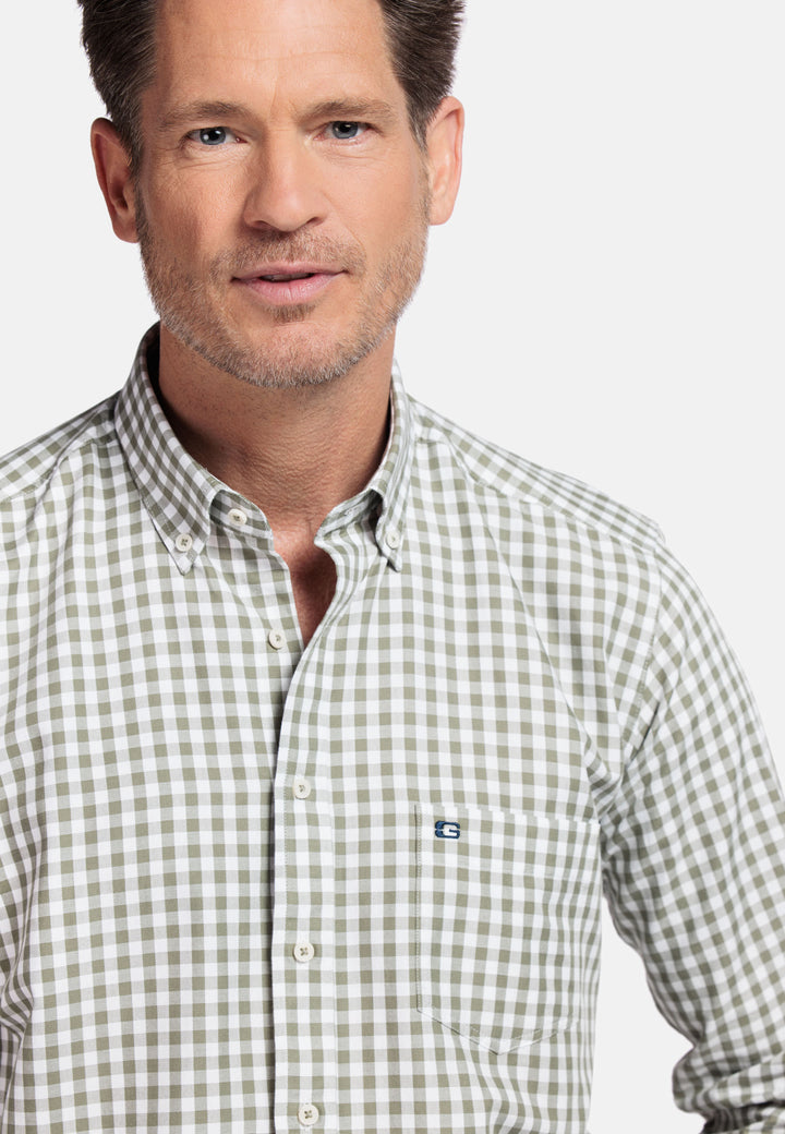 Giordano Ivy Button Down Oxford Shirt - Green - 517330-71