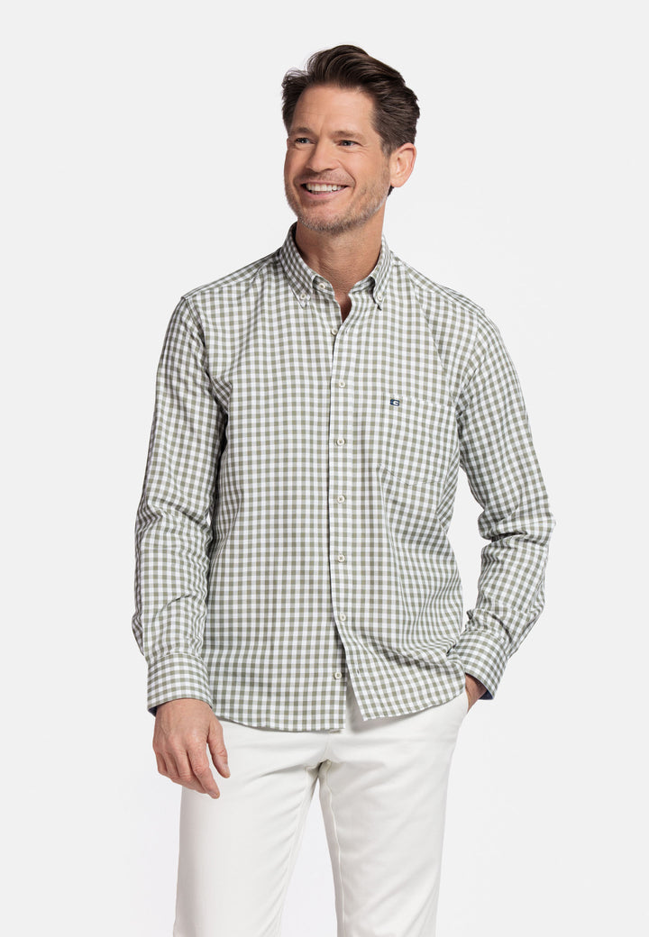 Giordano Ivy Button Down Oxford Shirt - Green - 517330-71