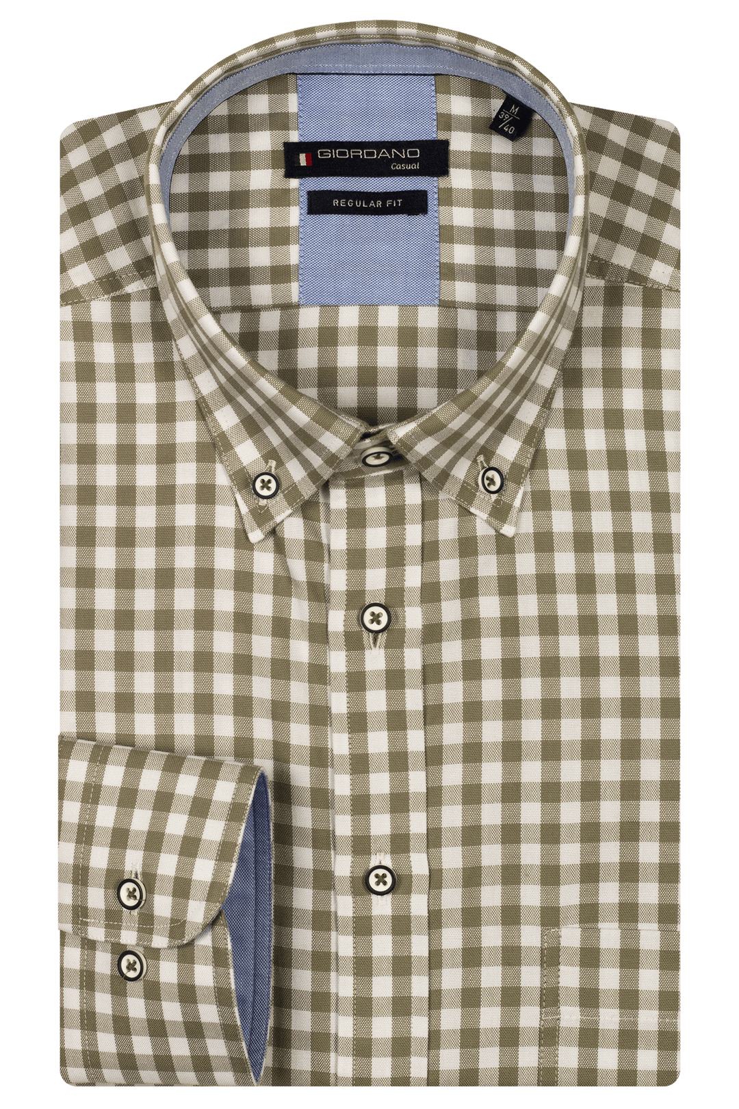 Giordano Ivy Button Down Oxford Shirt - Green - 517330-71